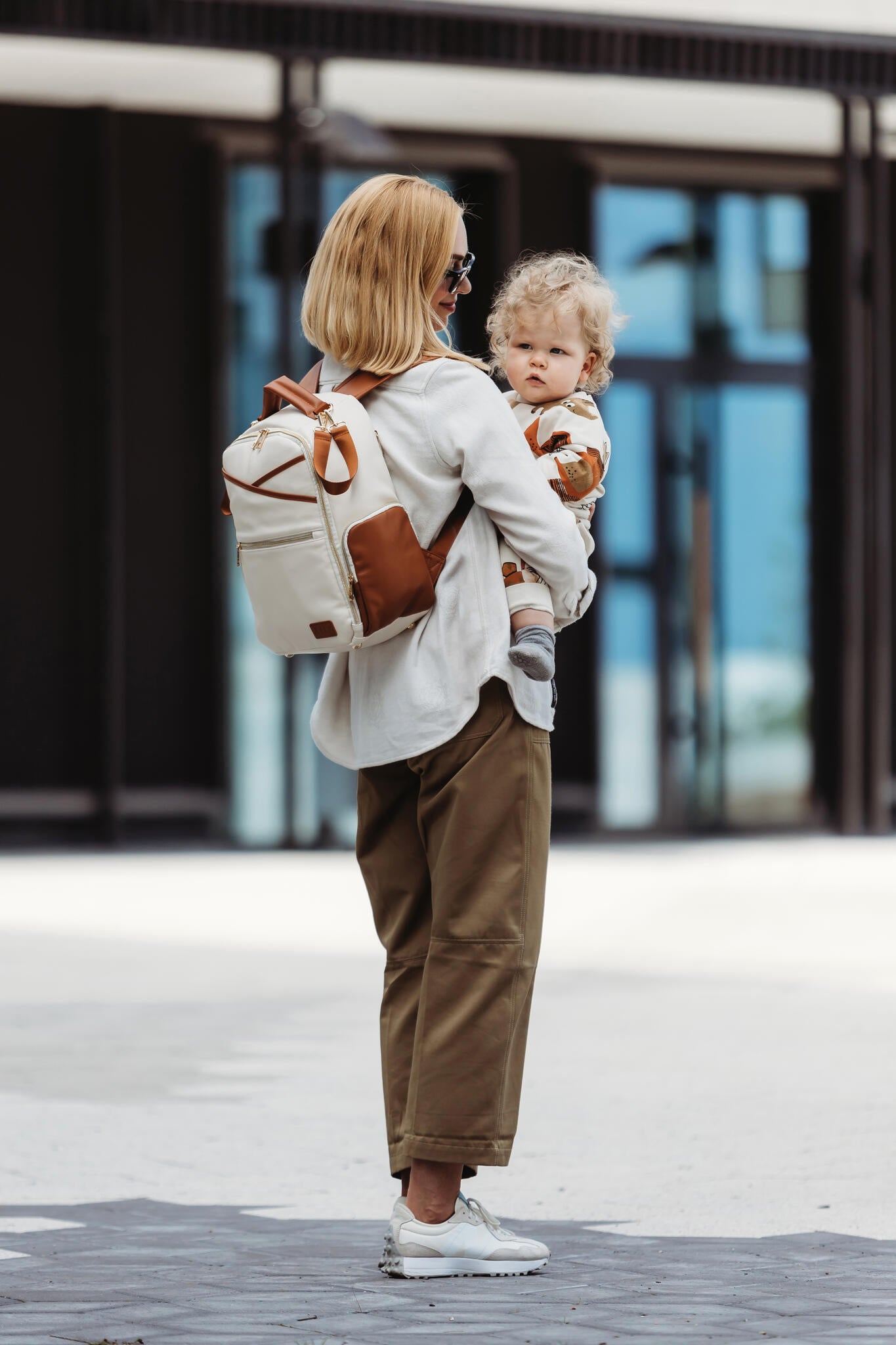 Skötväska Cappuccino, beige - Small - Stadspuls