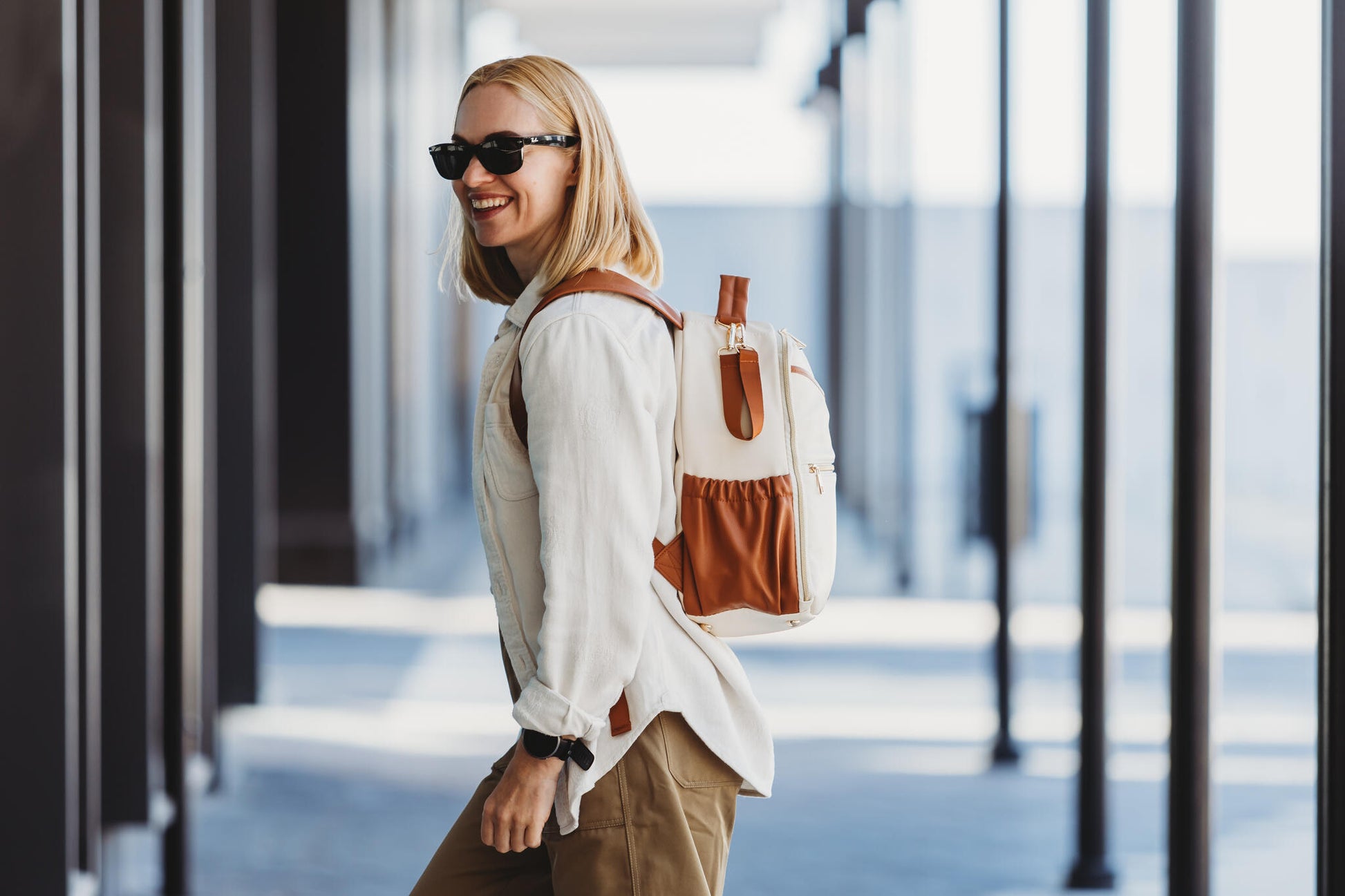 Skötväska Cappuccino, beige - Small - Stadspuls