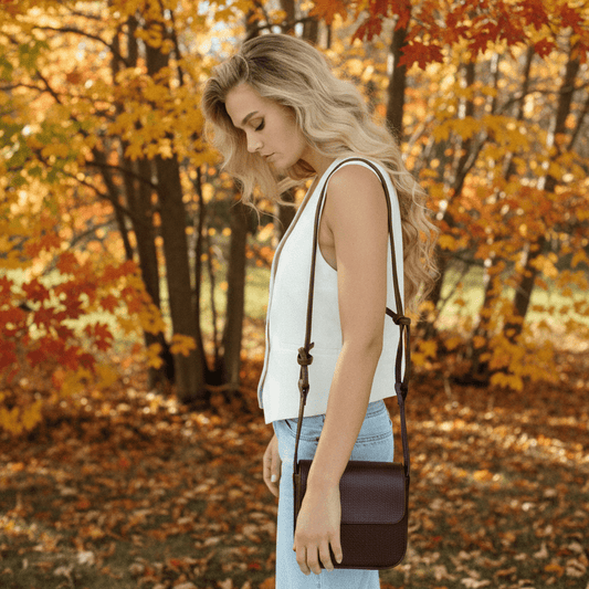 Crossbody Bag MUSA - mörkbrun - Stadspuls
