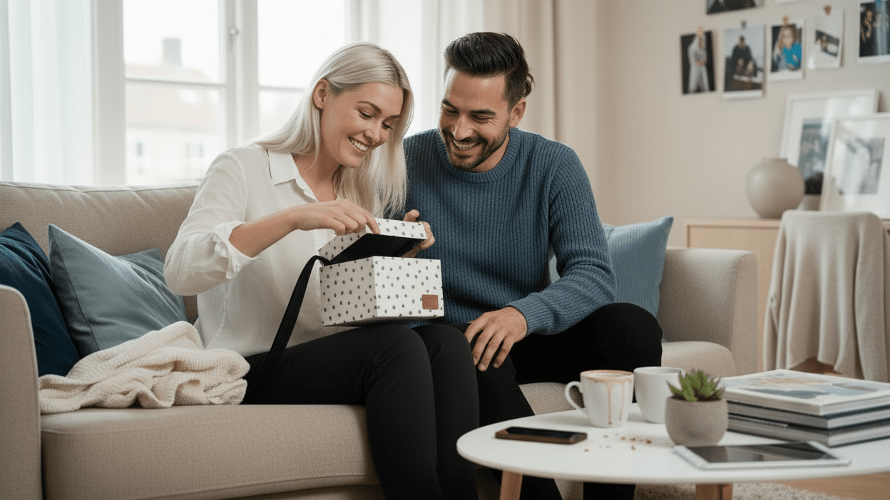 Diskret och elegant miniväska i filt - crossbody - Stadspuls