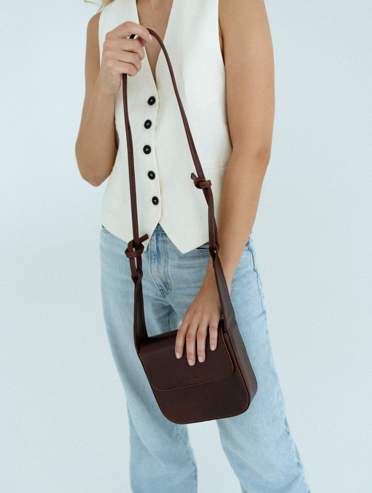 Crossbody Bag MUSA - mörkbrun - Stadspuls